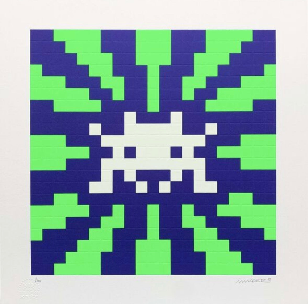 Invader Sunset (Blue & Green GID)