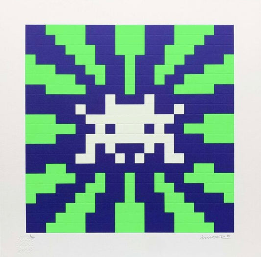 Invader Sunset (Blue & Green GID)